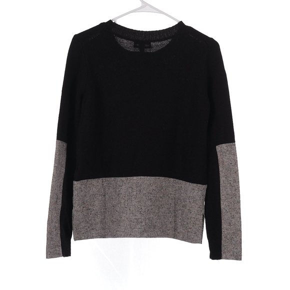 J.Crew Woven Panel Sweater in Black Size XS - Picture 6 of 7
